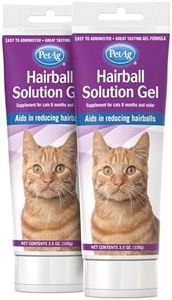 PetAg Hairball Solution Gel Supplement for Cats - 3.5 oz, Pack of 2 - Helps Prevent and Reduce Hairballs in Cats 6 Months and Older