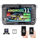 Android 11 Car Stereo with Wireless Apple Carplay Android Auto for Volkswagen Jetta Tiguan Golf Passat Beetle Seat Skoda 7 Inch Touchscreen Radio with Backup Camera GPS Navigation WiFi Bluetooth FM