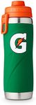 Gatorade Stainless Steel Sport Bottle, 26oz, Double-Wall Insulation, Green , 26oz (Pack of 1)