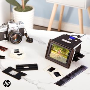 HP FilmScan Touch Screen Photo Scanner – High-Resolution Film Digitizer