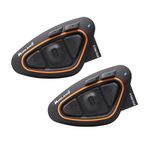 Midland - Motorcycle Intercom BTX1 Pro S Twin, Waterproof IPX6 Helmet Bluetooth Headset, 800m, Conference for Up to 4 People - 23H Battery, Noise Cancellation, FM Radio via App, Motorbike Accessories