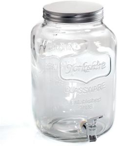 Secret de Gourmet - Distributeur de Boisson en Verre "Yorkshire" 8L Transparent