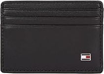 Tommy Hilfiger Men Eton Wallet Leather, Black (Black), One Size