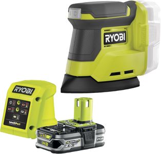 Ryobi 18V ONE+ Palm Sander Kit – 2.5Ah Battery Included