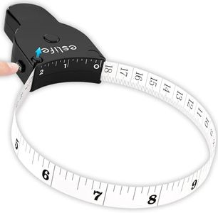 Body Tape Measure [Clip-Lock & Eject Release & Retract] 60"/150cm, Self Measuring Tape Accurate for Tracking Weight Loss, Tailoring, Crafts, Item Measurement