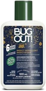 BUGOUT! Insect Repellent Lotion 30% DEET – Mosquito & Tick Repellent, Up to 6 Hours Protection, Non-Greasy, Unscented, Travel Size 100 ml