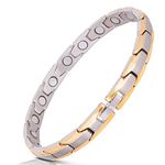 Smarter LifeStyle Elegant Titanium Magnetic Therapy Bracelet for Women, Pain Relief for Arthritis and Carpal Tunnel - Magnetic Bracelets for Women, Womens Magnetic Bracelet (Silver and Gold)