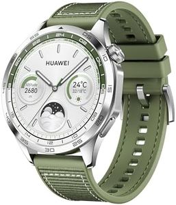 HUAWEI Watch GT 4 Smartwatch, 46mm Green Woven, Up to 2 Weeks Battery Life, Fitness tracker compatible with Android & iOS, Health Monitoring Including Sleep Tracking, GPS, AU Version