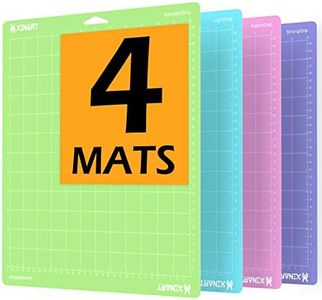 XINART Cutting mats for Cricut Maker 3/Maker/Explore Air 3/Air 2/One Adhesive 12"X12" Mats Accessories Compatible with Cricut 4 Pack Variety