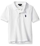 U.S. Polo Assn. Boys' Classic Polo Shirt, New White, 8