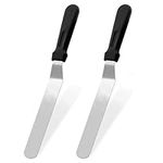 Palette Knife Baking Stainless Steel Blade Spatulas, Angled Offset Spatula for Baking Cake Decorating Frosting, Offset Spatula Frosting Knife for Cake Decorating, Pastry & Baking