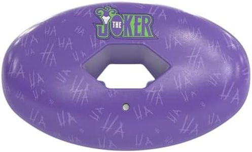 Phenom Elite The Joker “Classic” Football Mouth Guard – Hexa-Flow™ | Purple DC Comics Edition | Impact-Resistant Lip Guard Mouthpiece | Adult & Youth