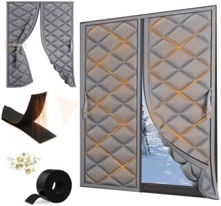 ZTIONHD Window Insulation for Winter, 47"×63" Thermal Zipper Window Cover | Premium 1.57" No-Pilling Hook Loop, Diamond Oxford Cloth Blackout Curtain, Side Lock Buckle Roll-Up Storage for Home Attic RV