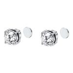 Jkapagzy Magnetology Lymphvity Germanium Magnetherapy Acupressure Earrings, Cubic Lymphvity MagneticTherapy EarStuds, Non Piercing Crystal Magnetic Therapy Earrings