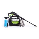 Greenworks 1700 PSI 1.2-Gallon-GPM 13 Amp Cold Water Electric Pressure Washer, GPW1704