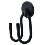 Pmsanzay Adjustable Magnetic Hanger,Strong Magnetic Hook for Cowboy Hat, Hard hat,Headphone,Shoes,Toys,Umbrella,Extension Cords,Tools,Bags,Towels,Gloves,etc - No Scratches to The Surface - W Style