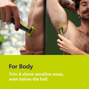 Philips OneBlade Hybrid Electric Shaver – Face & Beard Grooming