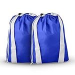 Keeble Outlets Laundry Bag | 30 * 40 XL Laundry Basket | 100% Nylon Laundry Hamper | Blue Cruise Ship Essentials | Pack of 2 Organizer for Room Organization | Travel-Friendly