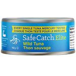 Safe Catch Canned Wild Tuna Fish, Wild Caught, Lowest Mercury, Gluten-Free, Kosher, Non-GMO, Whole30 Approved, Paleo, Keto Food, 5oz Can, 12-Pack