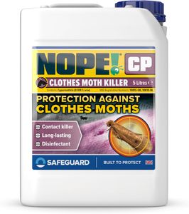 NOPE! Moth Killer Spray 5L – Odourless, Long-Lasting Clothes & Carpet Repellent