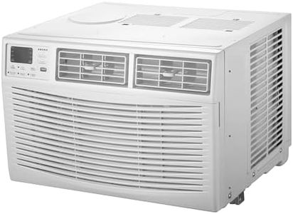 Amana 15,000 BTU Window Air Conditioner, 115V, Cools up to 700 Sq. Ft for Bedroom, Kitchen, Living Room with Remote Control, 24H Timer, 3-Speed, Auto-Restart, Digital Display, White