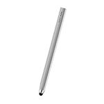 Adonit Mark Executive Capacitive Stylus for Touchscreen Kindle Touch iPad/Air/iPad Pro/Mini, iPhone 7/8/Plus/X/XR/Max, Samsung S10/9/8/Plus/Edge/Note, and All Touch Screen Devices, Tablets - Silver