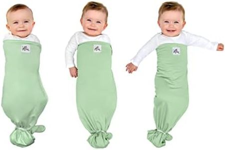 The Ollie Swaddle -- Helps to Reduce The Moro (Startle) Reflex -- Made from a Custom Designed Moisture-Wicking Material (Meadow)