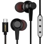 USB C Headphones, USB Type C Earphones Magnetic Wired Earbuds Noise Canceling in-Ear Headset with Microphone, Compatible with Samsung Galaxy S24 Ultra S23 S22 S21 S20 Ultra Note 10 20 S20 FE A53