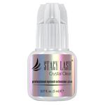 Crystal Clear Eyelash Extension Glue Stacy Lash (0.17fl.oz/5ml)/1 Sec Drying Time/Retention – 8 Weeks/Transparent Adhesive/Lash Tech Supplies