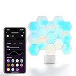 Cololight RGB Lamp, Smart Table Lamp, 2.4GHz Wifi only, App Control & Voice Control, compatible with Alexa & Google Assistant, Gaming Desk Lamp, Mood Lamp for Bedroom, Pro, 15 Hexagons, Sky