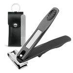 VOGARB 360° Rotating Nail Clippers for Seniors, Long Handle Effortless Fingernail Clippers for Men and Women, Ergonomic Grip Heavy Duty Toenail Clippers for Thick Nails with Case