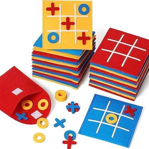 Tic Tac Toe, Gioco da Tavolo Strategico per Bambini e Famiglia, Bomboniere per Feste di Compleanno, Imbottiture per Borse Regalo, Regali per Studenti con Busta (12PCS)