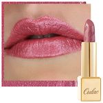 Oulac Metallic Shine Pink Lipstick for Women, High Impact Lipcolor with Moisturizing Creamy Formula, Vegan Beauty Full-Coverage Lip Color 4.3 g/0.15 oz (Cosmopolis(01))