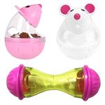 3 Pcs Cat Feeder Toy, Cat Interactive Toy Food Dispenser Training Ball for Training Improve Pet Cats IQ