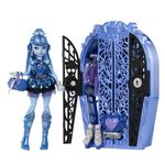 ​Monster High Skulltimate Secrets Doll and Accessories Set, Monster Mysteries Abbey Bominable with Dress-Up Closet and 19+ Surprises Including Clothes