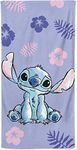 Disney Stitch Towel Large Beach Towels For Kids: Premium 100% Cotton Swimming Towel, for Girls, Lilac