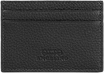 Otto Angelino Leather Wallet - Bank Cards, Money, Driver's License, RFID Blocking - Unisex-Black