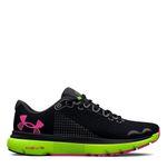 Under Armour Mens UA HOVR Infinite 4 Black/Lime Surge/Rebel Pink Sneaker - 12 UK (3024897-006)