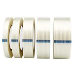 Qrity 1 Roll Fiberglass Tape Filament Tape, 40mm x 50m, Repair Tape Fiberglass Packing Tape, Waterproof Filament Strapping Tape, Wear Resistant, Heavy Duty Tape