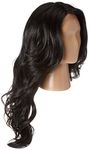 Freetress Equal Brazilian Natural Deep Invisible L Part Lace Front Wig DANITY (1B) by Shake-N-Go