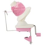 AMGSH Yarn Ball Winder Manual Winder Holder Hand-Operated Swift Yarn Fiber String Ball (Pink)