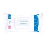 CONTIPLAN Incontinence Cleansing Cloths with Barrier Cream - Pack of 24 - 25 Cloths per Pack (600 Cloths) - All in One Cleansing Wipes Cleanses, Soothes and Moisturises