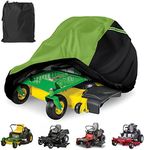 Zero Turn Mower Cover,Waterproof Heavy Duty Fits Up to 60”Mower Decks,600D Polyester Oxford UV and Water Resistant,Windproof Buckle Strapping Designed for Storage and Trailering