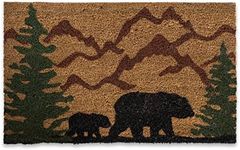 DII Animal Collection Natural Coir Doormat, 17x29, Bear Country