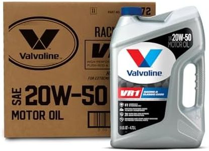 Valvoline VR1 Racing SAE 20W-50 Motor Oil 5 QT, Case of 3