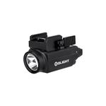 OLIGHT Baldr S 800 Lumens Magnetic USB Rechargeable Tactical Flashlight with Green Light and White LED Combo, Compact Mount Torch with Adjustable Rail - Black
