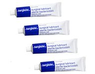 Surgilube Lubricating Jelly Sterile - 4.25 oz Flip Top Tube - Pack of 4 Tubes