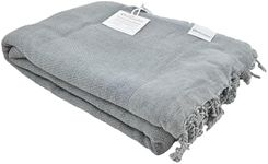 InfuseZen Stonewashed Turkish Throw