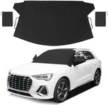 Windshield Cover for Ice and Snow | Durable 600D Oxford Fabric Frost Windshield Cover for Car, SUV, Van, Trucks Car | Window Covers with Side Mirror Cover | Winter Waterproof Protects Cover 69x42in