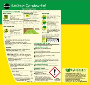 Miracle-Gro EverGreen Complete 4-in-1 Lawn Spreader – 100m² Coverage